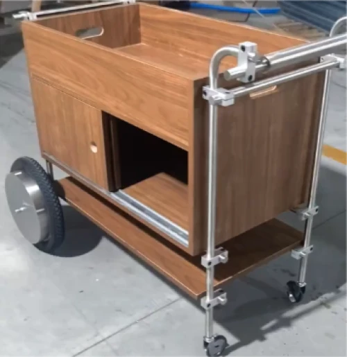 Custom Stainless Steel Multi-Layer Hotel Serving Trolley – Non-Standard, Made-to-Order